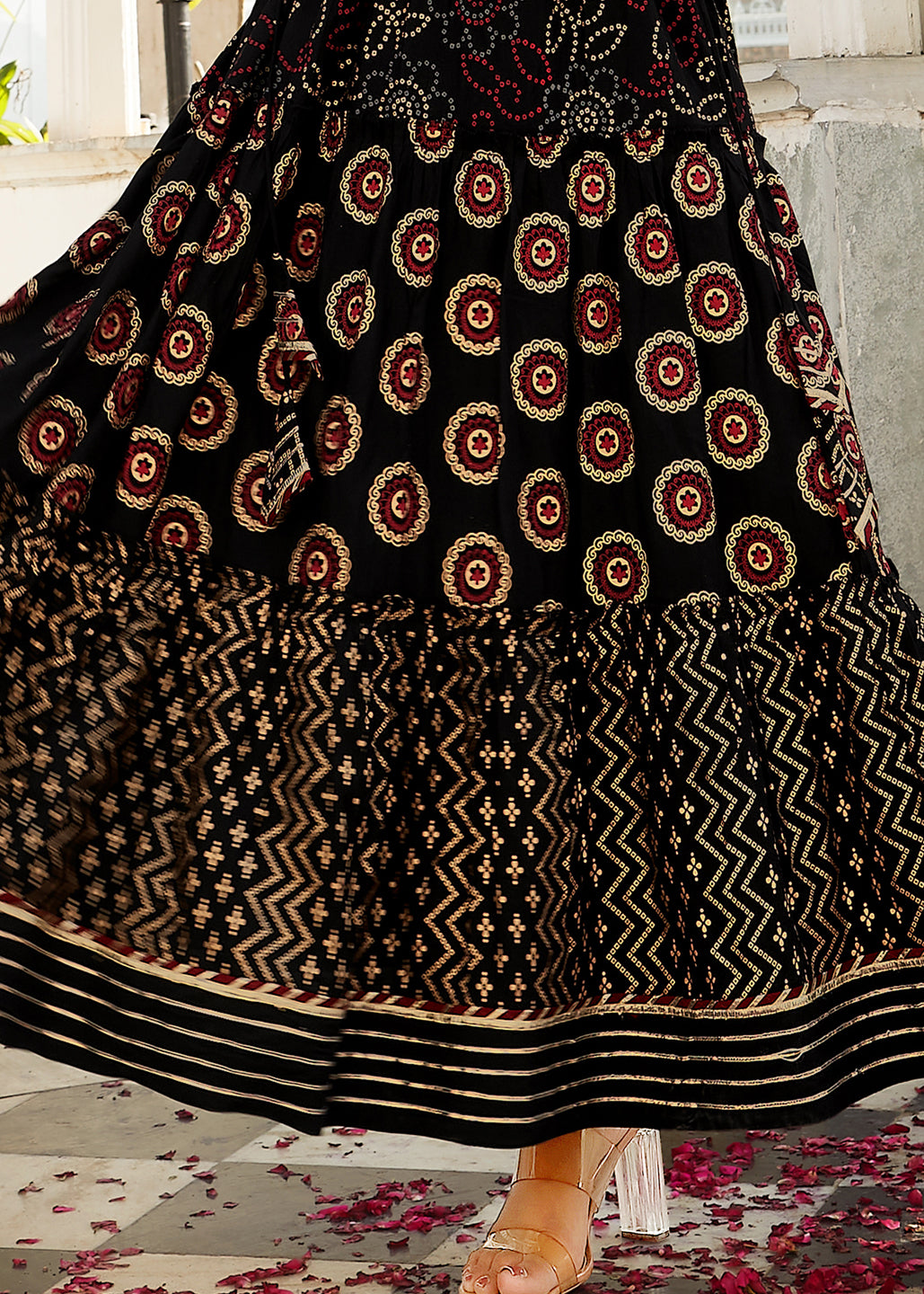 Anarkali Dress Placket View