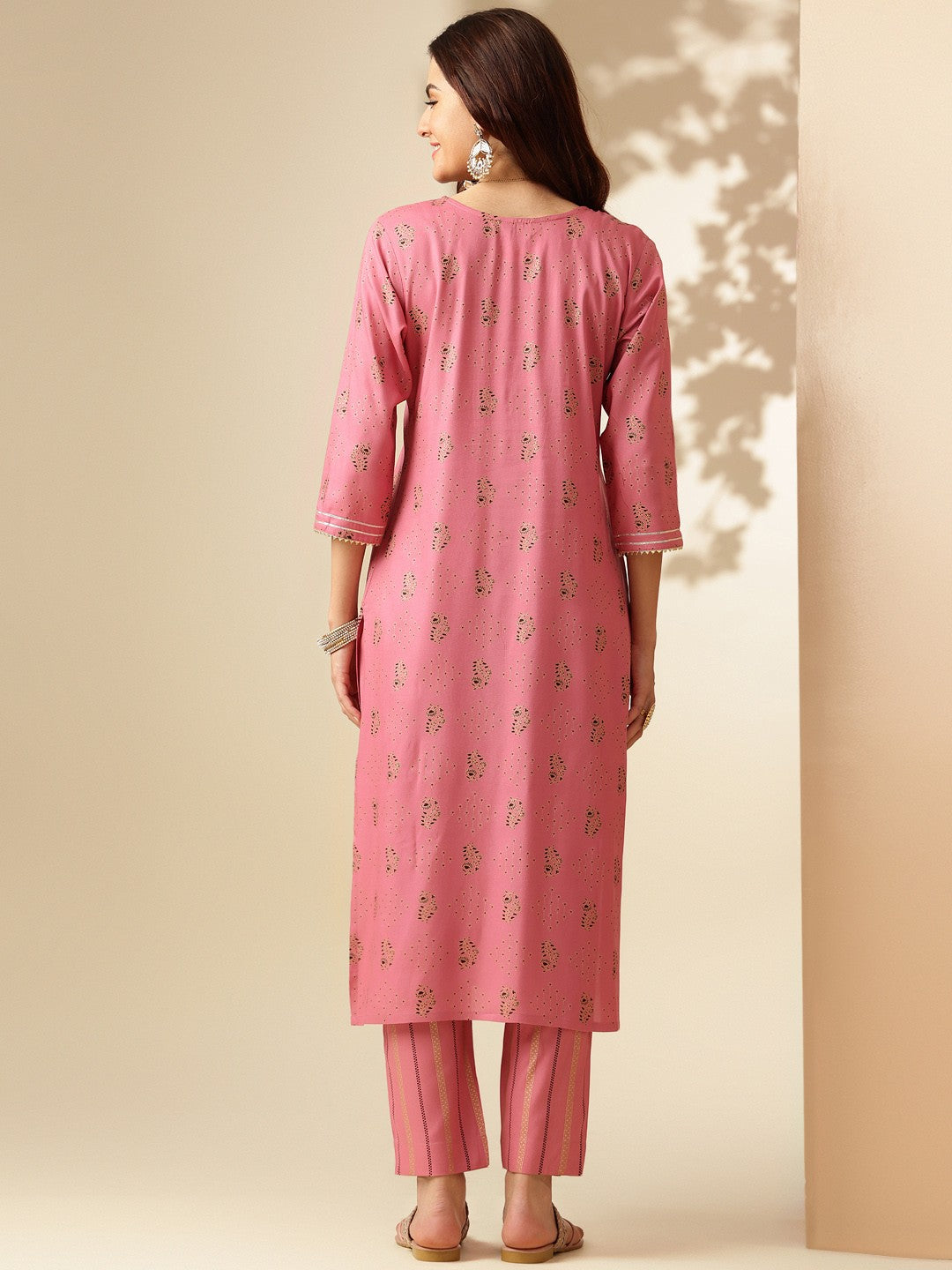 Embroidered Wine Rayon Kurta Sets For Women