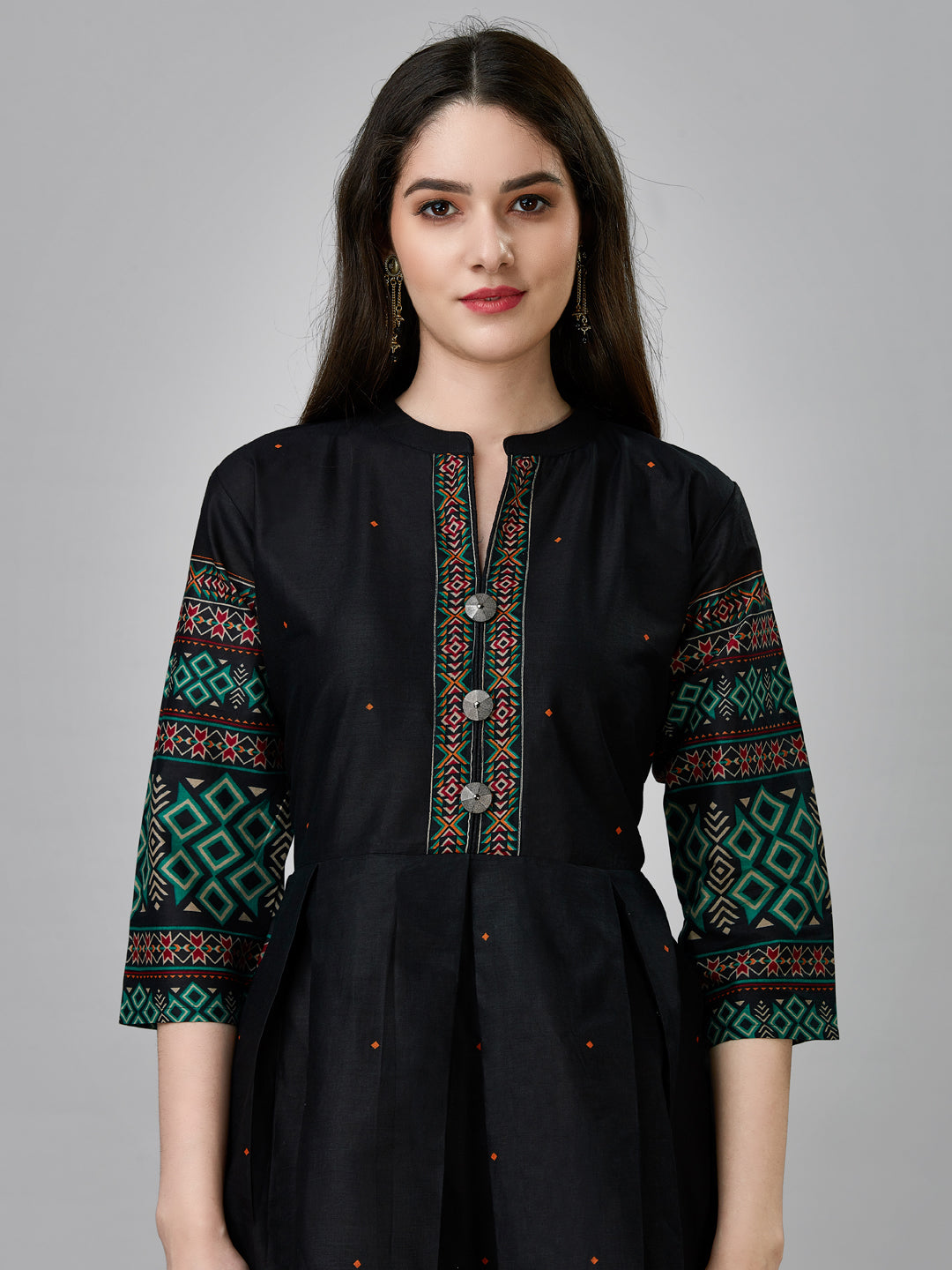 Anarkali Kurti Placket View