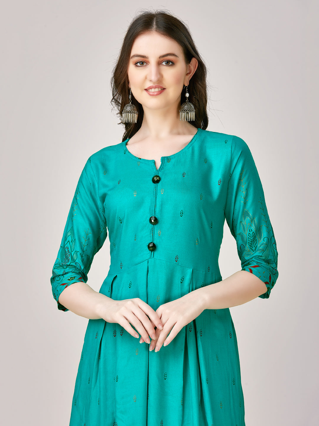 Anarkali Kurti Placket View