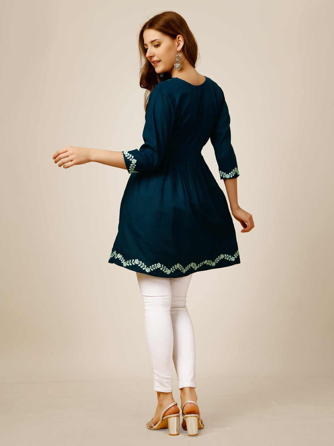 Short Kurti for Women Back View