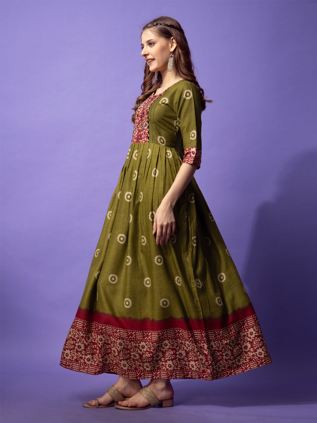 Anarkali Dress Side View