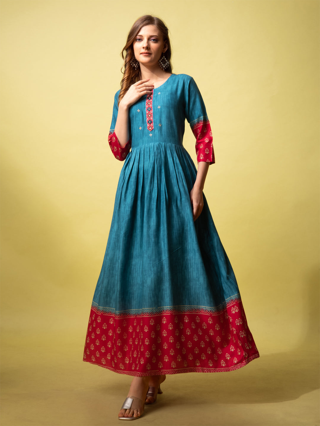 Anarkali Suit Cotton Printed